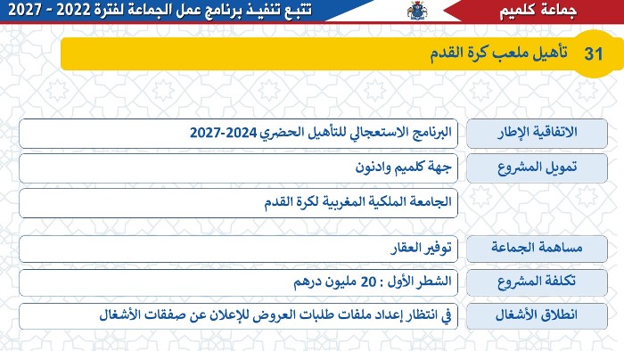 تأهيل ملعب كرة القدم